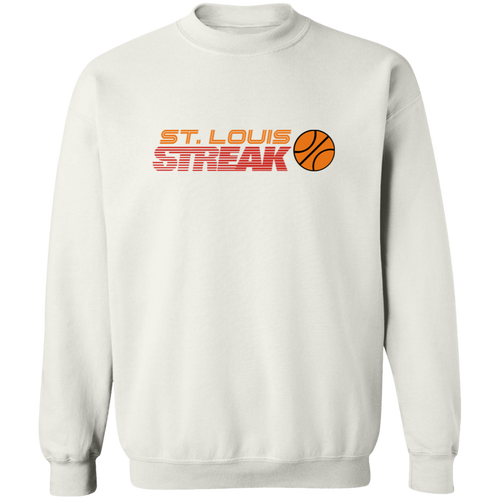 St. Louis Streak Sweatshirt WBL Sweatshirt Crewneck Pullover Womens Professional Basketball Team color White