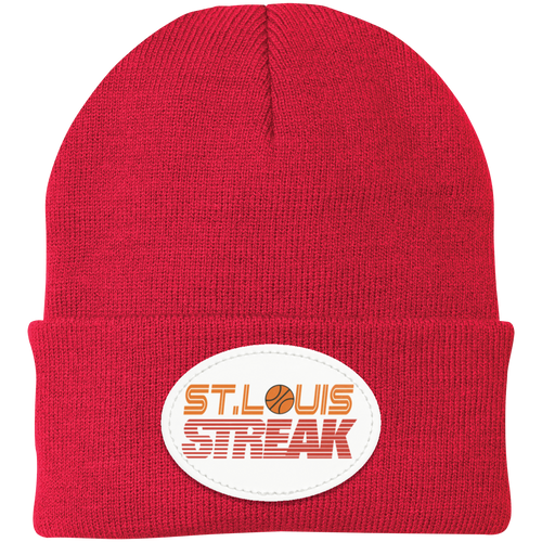 St. Louis Streak WBL Beanie Knit Cap Womens Pro Basketball League Team color Red