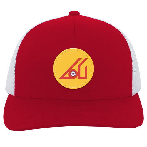 Atlanta Apollos Trucker Snapback Cap NASL Soccer Team color Red/White