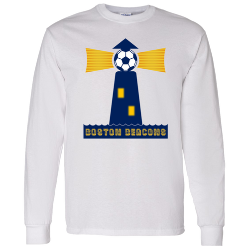 Boston Beacons NASL Long Sleeve Shirt North American Soccer League Team color White