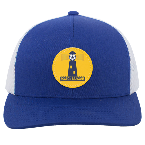 Boston Beacons Trucker Snapback Cap NASL Soccer Team color Royal Blue/White