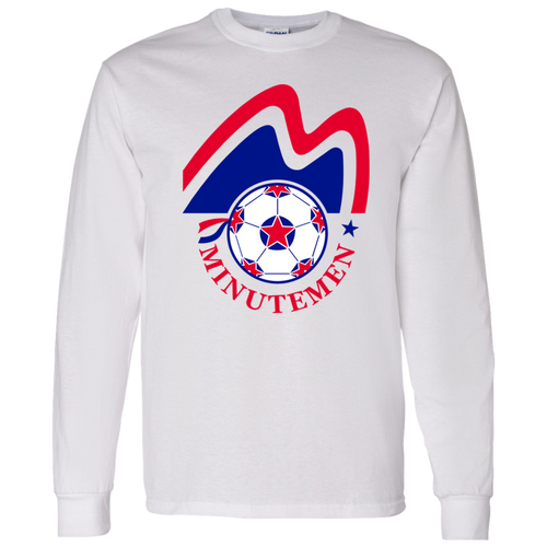 Boston Minutemen NASL Long Sleeve Shirt North American Soccer League Team color White