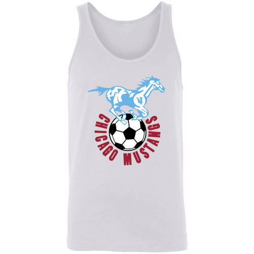Chicago Mustangs NASL Tank Top North American Soccer League Team color White