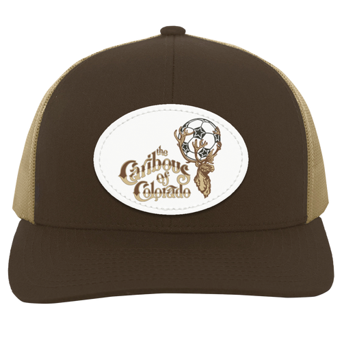 Colorado Caribous Trucker Snapback Cap NASL Soccer Team color Brown/Khaki