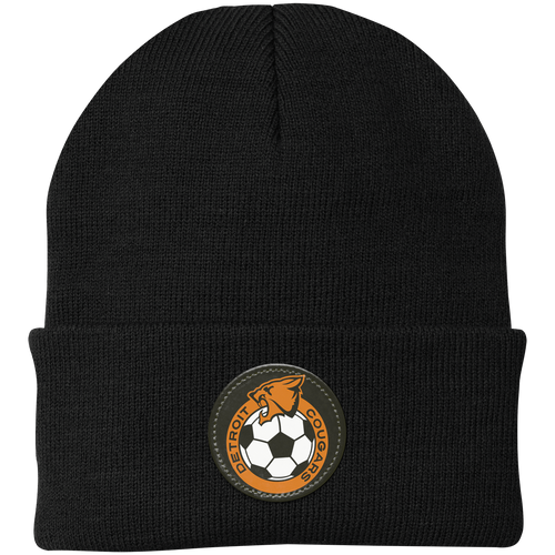 Detroit Cougars NASL Beanie Cap Knit North American Soccer League Team color Black
