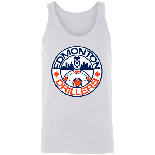 Edmonton Drillers NASL Tank Top | North American Soccer League Team color White
