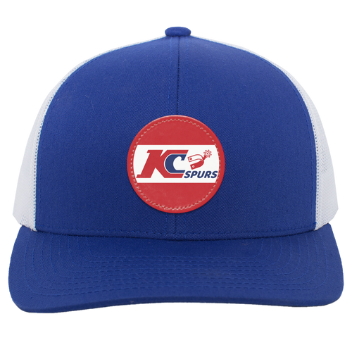 Kansas City Spurs Trucker Snapback Cap NASL Soccer Team color Royal Blue/White
