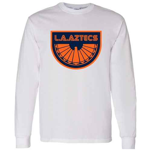 Los Angeles Aztecs NASL Long Sleeve Shirt North American Soccer League Team color White