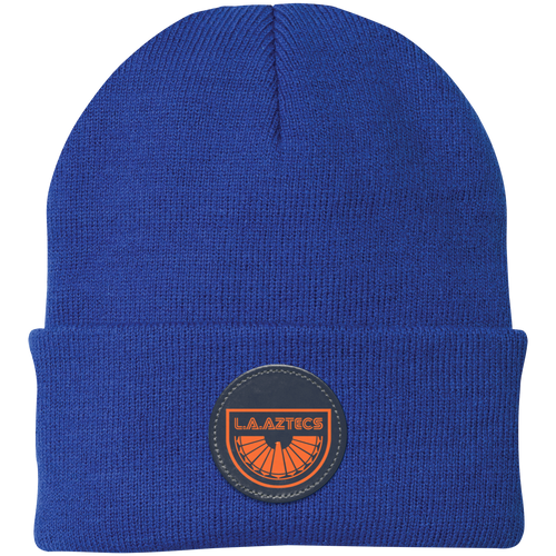 Los Angeles Aztecs NASL Beanie Cap Knit North American Soccer League Team color Royal Blue