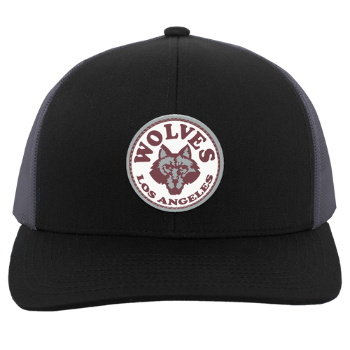 Los Angeles Wolves Trucker Snapback Cap NASL Soccer Team color Black/Gray