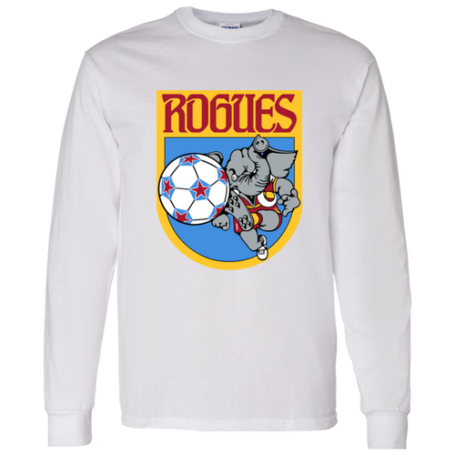 Memphis Rogues NASL Long Sleeve Shirt North American Soccer League Team color White