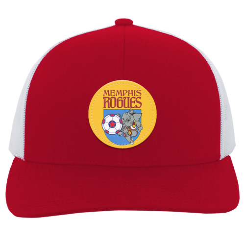 Memphis Rogues Trucker Snapback Cap NASL Soccer Team color Red/White