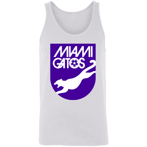 Miami Gatos NASL Tank Top North American Soccer League Team color White