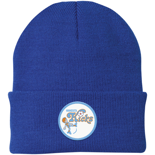 Minnesota Kicks NASL Knit Beanie Cap North American Soccer League color Royal Blue