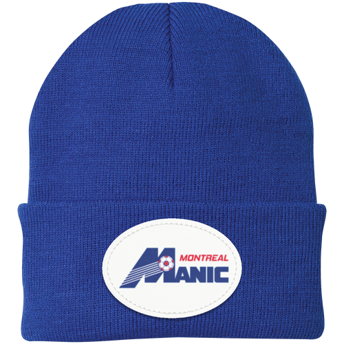 Montreal Manic NASL Beanie Knit Cap North American Soccer League Team color Royal Blue