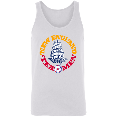 New England Tea Men NASL Tank Top Classic North American Soccer League Team color White