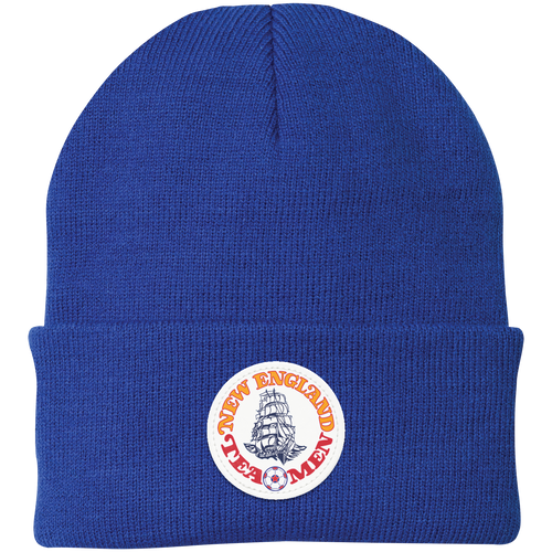 New England Tea Men NASL Beanie Cap Knit North American Soccer League Team color Royal Blue