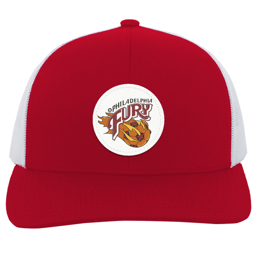 Philadelphia Fury Trucker Snapback Cap NASL Soccer Team color Red/White