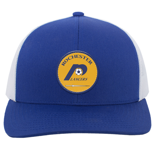 Rochester Lancers Trucker Snapback Cap NASL Soccer Team color Royal Blue/White