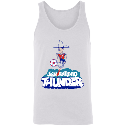 San Antonio Thunder NASL Tank Top Classic North American Soccer League Team color White