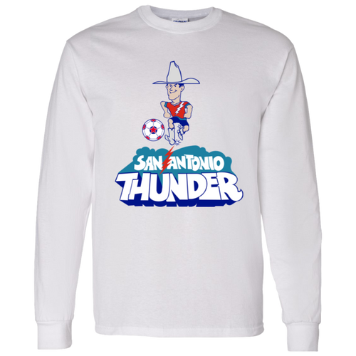 San Antonio Thunder NASL Long Sleeve Shirt North American Soccer League Team color White