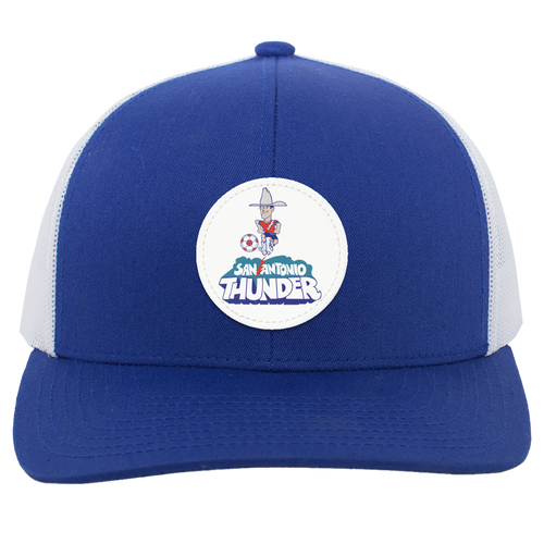 San Antonio Thunder Trucker Snapback Cap NASL Soccer Team color Royal Blue/White