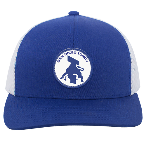 San Diego Toros Trucker Snapback Cap NASL Soccer Team color Royal Blue/White