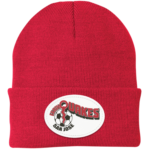San Jose Earthquakes NASL Beanie Cap Knit North American Soccer League Team color Red