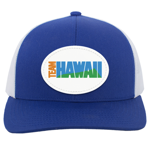 Team Hawaii Trucker Snapback Cap NASL Soccer Team color Royal Blue/White