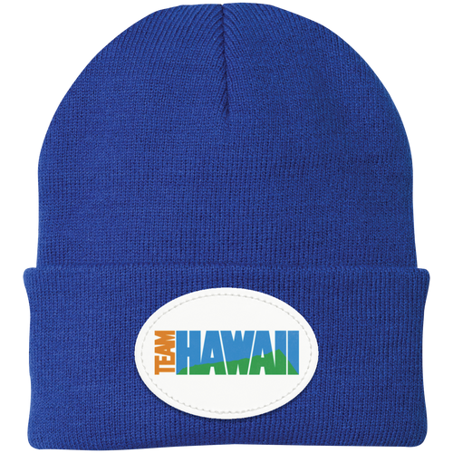 Team Hawaii NASL Beanie Cap Knit North American Soccer League Team color Royal Blue