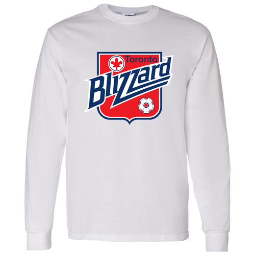 Toronto Blizzard NASL Long Sleeve Shirt North American Soccer League Team color White