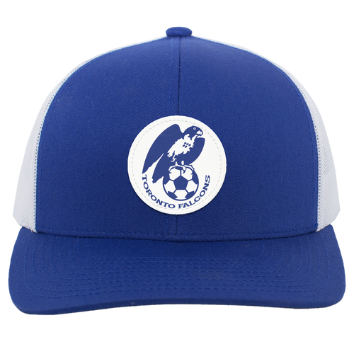 Toronto Falcons Trucker Snapback Cap NASL Soccer Team color Royal Blue/White