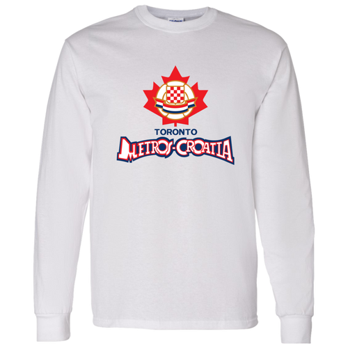 Toronto Metros-Croatia NASL Long Sleeve Shirt North American Soccer League Team color White