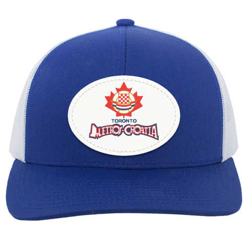 Toronto Metros-Croatia Trucker Snapback Cap NASL Soccer Team color Royal Blue/White