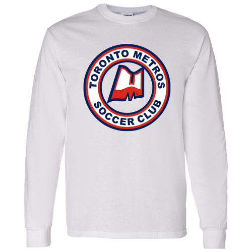 Toronto Metros NASL Long Sleeve Shirt North American Soccer League Team color White