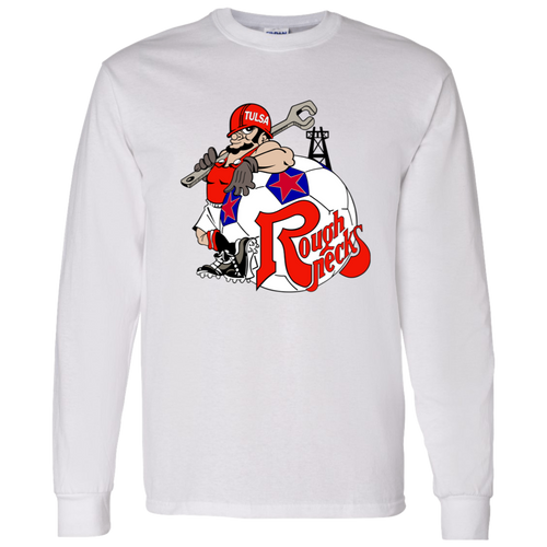 Tulsa Roughnecks NASL Long Sleeve Shirt North American Soccer League Team color White