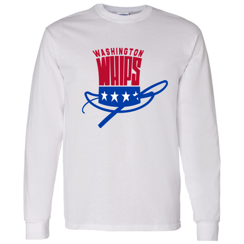 Washington Whips NASL Long Sleeve Shirt North American Soccer League Team color White