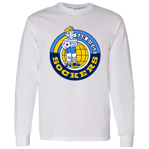 San Diego Sockers NASL Long Sleeve Shirt North American Soccer League Team color White
