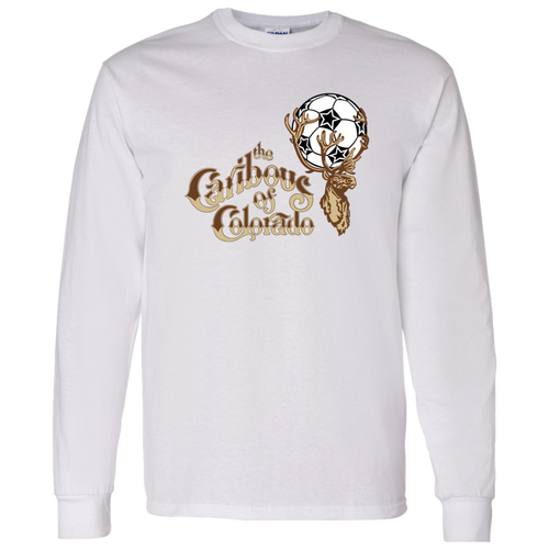 Colorado Caribous NASL Long Sleeve Shirt North American Soccer League Team color White