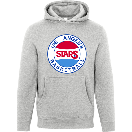 Los Angeles Stars ABA Hoodie Pullover American Basketball Association color Heather Grey