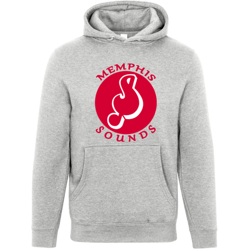 Memphis Sounds ABA Hoodie Pullover American Basketball Association color Heather Grey