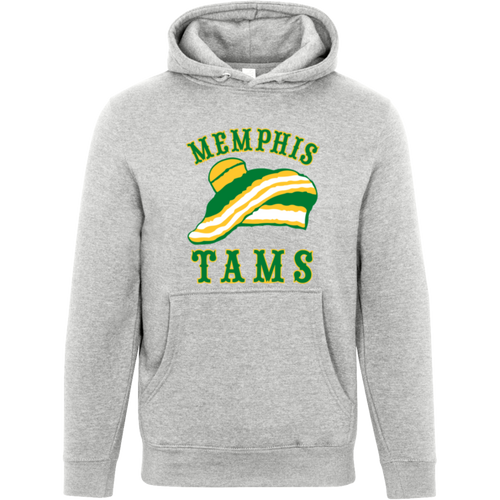 Memphis Tams ABA Hoodie Pullover American Basketball Association color Heather Grey
