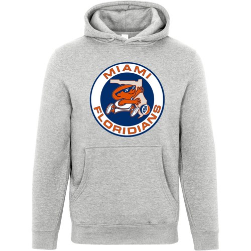 Miami Floridians ABA Hoodie Pullover American Basketball Association color Heather Grey