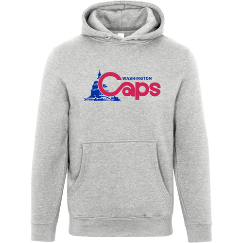 Washington Caps ABA Hoodie Pullover American Basketball Association color Heather Grey