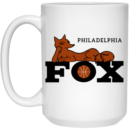 Philadelphia Fox WBL Mug Ceramic 15 oz. Women's Professional Basketball League color White