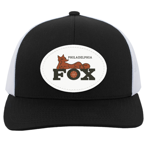 Philadelphia Fox WBL Trucker Snapback Cap Women's Professional Basketball League Team color Black/White