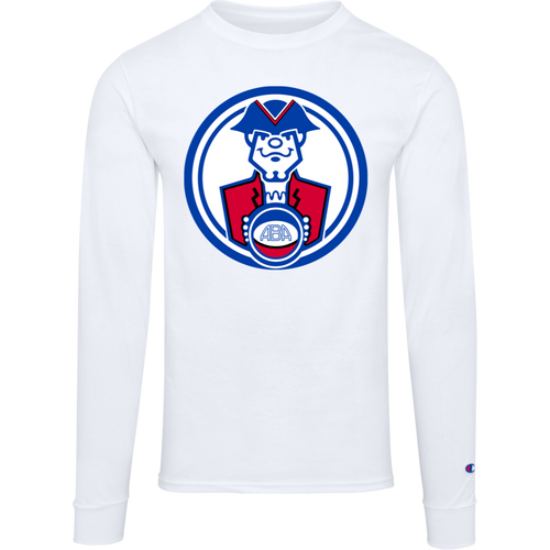 Virginia Squires ABA Basketball Team Long Sleeve Shirt Crewneck 100% Cotton Fabric color White