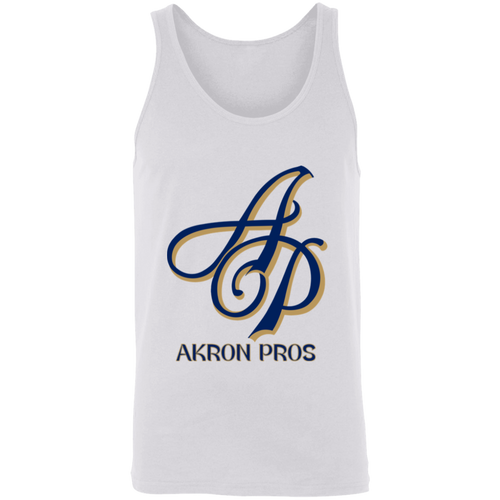 Akron Pros Tank Top NFL Football Team Logo Fan Apparel color White