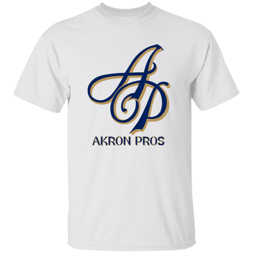 Akron Pros T-shirt NFL Football Team Logo Fan Apparel color White