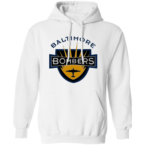 Baltimore Bombers Hoodie Pullover NFL Football Team Sports Fan Apparel color White